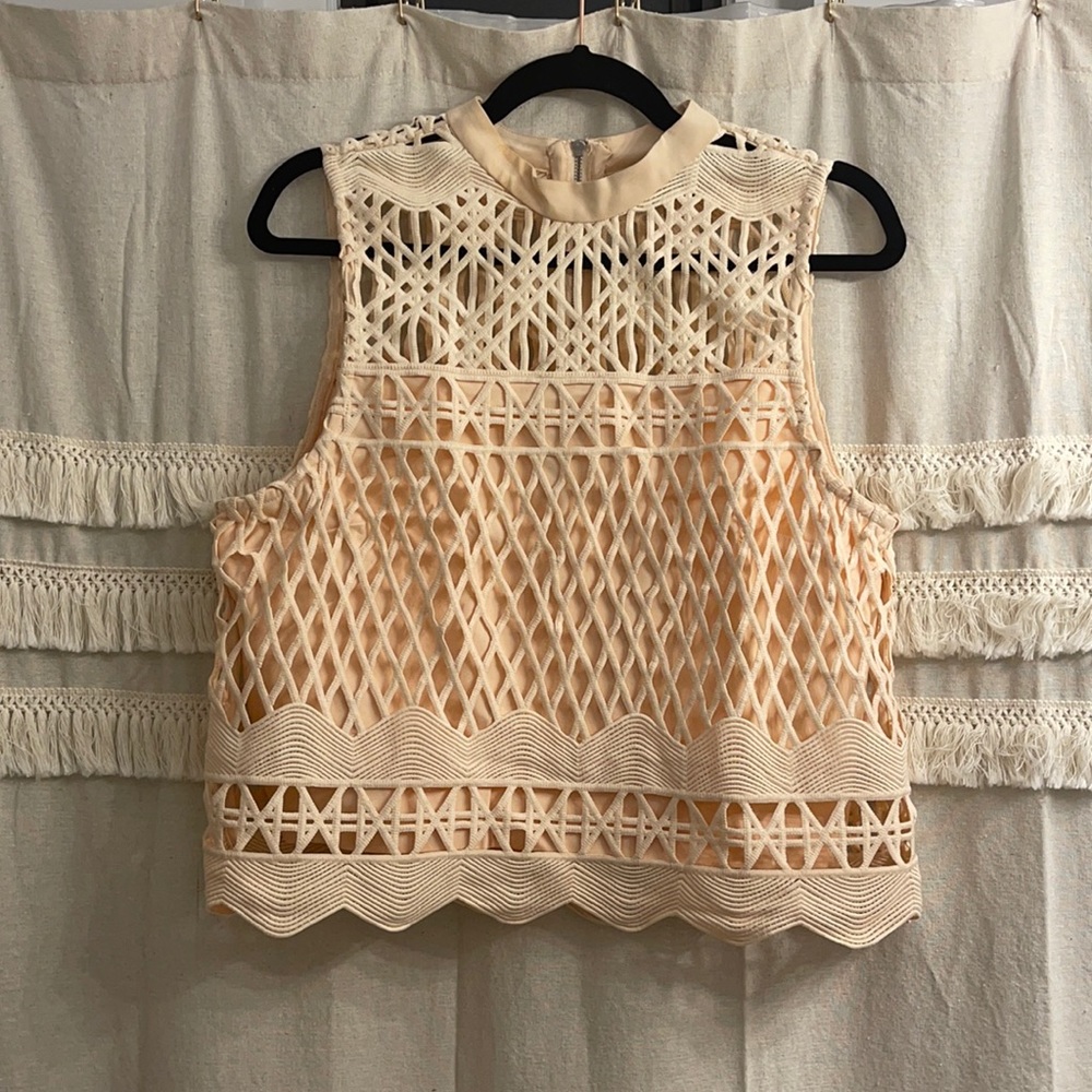 Kendal + Kylie sleeveless crop top, size large